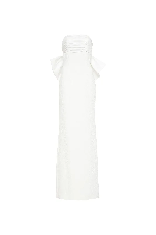 Romantic Floral Dress Madeline Strapless Gown