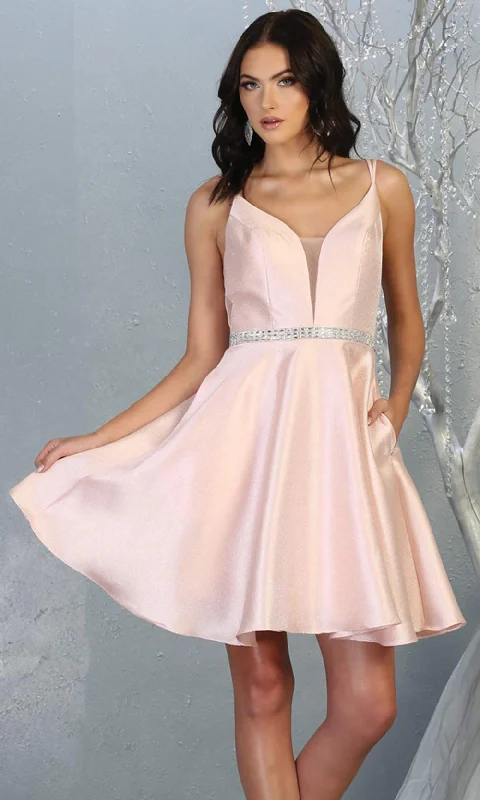 Brocade Formal Dress May Queen MQ1775