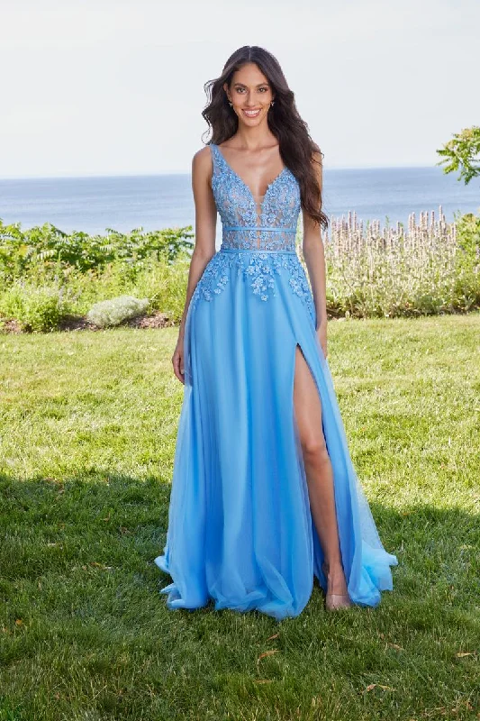 Satin Draped Gown Morilee Prom Dress 49133