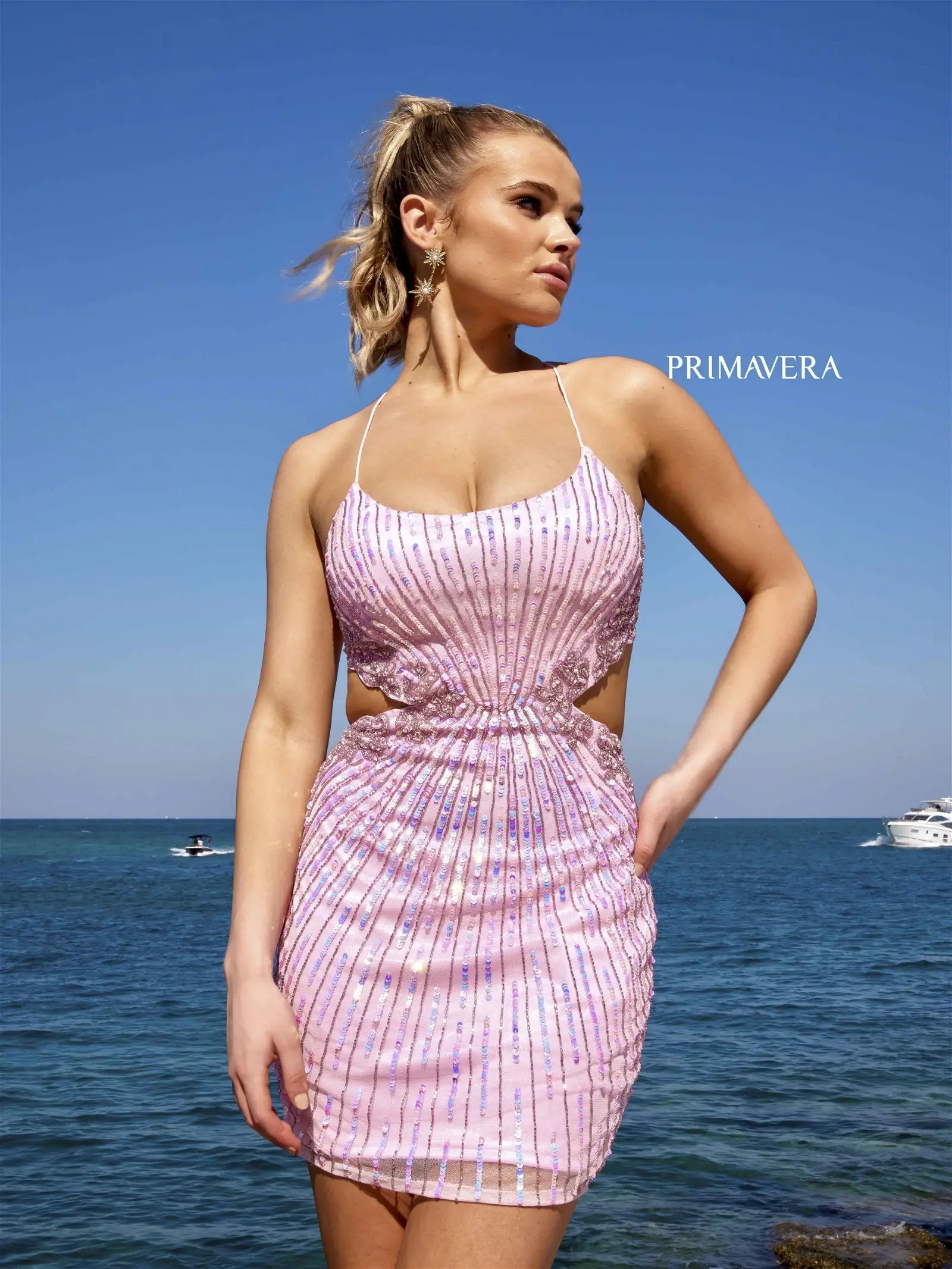 Fancy Beaded Gown Primavera Couture 4025