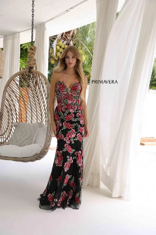 Luxe Embroidered Gown Primavera Couture Long Dress 4354