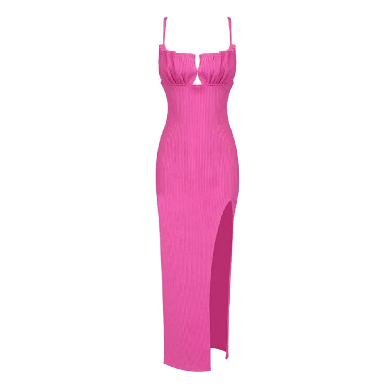 One-Shoulder Satin Dress Sexy Ruched Bustier Spaghetti Strap Thigh High Ribbed Knit Midi Slip Dress One-Shoulder Satin Dress Sexy Ruched Bustier Spaghetti Strap Thigh High Ribbed Knit Midi Slip Dress