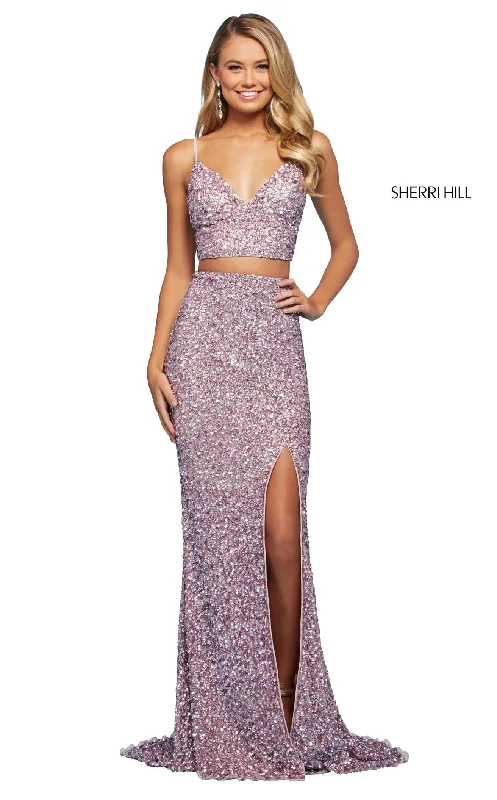Chic Satin Dress Sherri Hill 53448 Dress