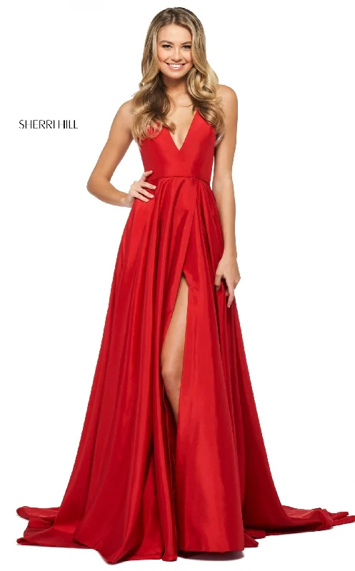 Simple Chiffon Dress Sherri Hill 53904 Dress