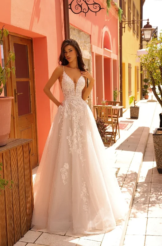 Romantic Soft Satin Dress Style Hailey 85694