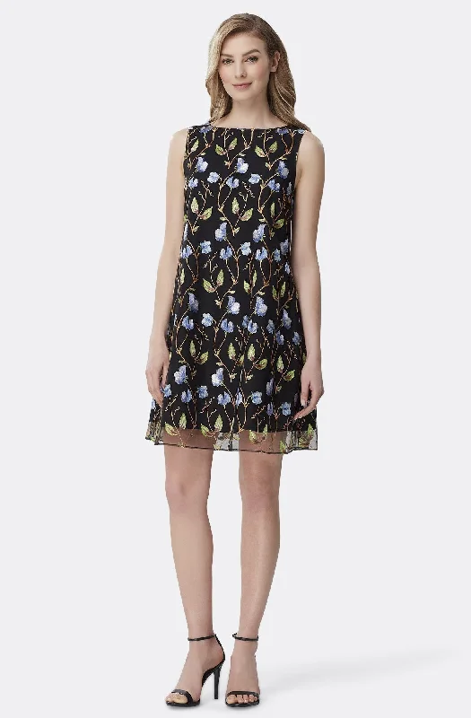 Draped Formal Dress Tahari Asl - Floral Embroidered Sleeveless Short Dress TLMU9WD703SC Draped Formal Dress Tahari Asl - Floral Embroidered Sleeveless Short Dress TLMU9WD703SC