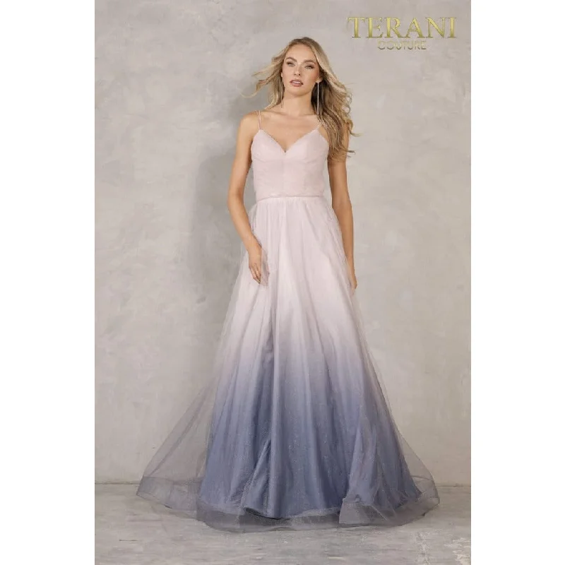 Dark Green Dress Terani Couture 2111P4114 Prom Dress