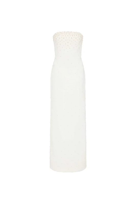 Fancy Embellished Dress Therese Pearl Gown