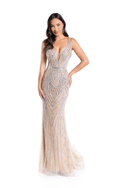 Rhinestone Embellished Dress Abby Paris 90156 Dress