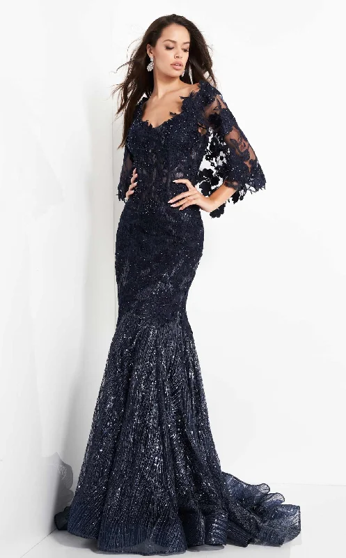 One-Shoulder Satin Dress Jovani 03158 Dress