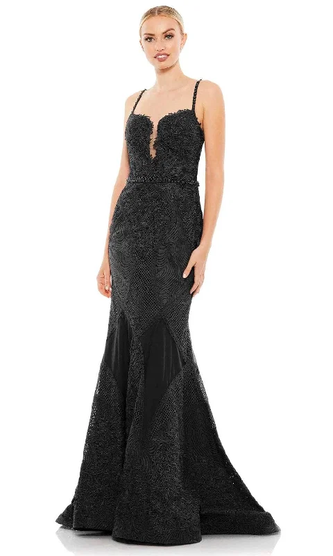 Elegant Organza Dress Mac Duggal A79082 - Embroidered Trumpet Evening Gown